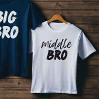 MIDDLE BRO baby brother announcement, sibling gift