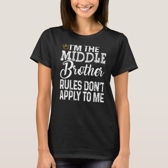 Middle Brother  Rules Don Apply To Me Tee With Cro (Front)