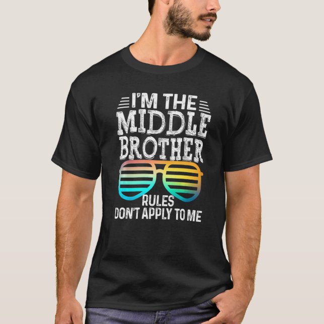 Middle Brother  Rules Don't Apply To Me Tees Glass (Front)