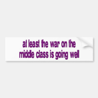 middle class war bumper sticker