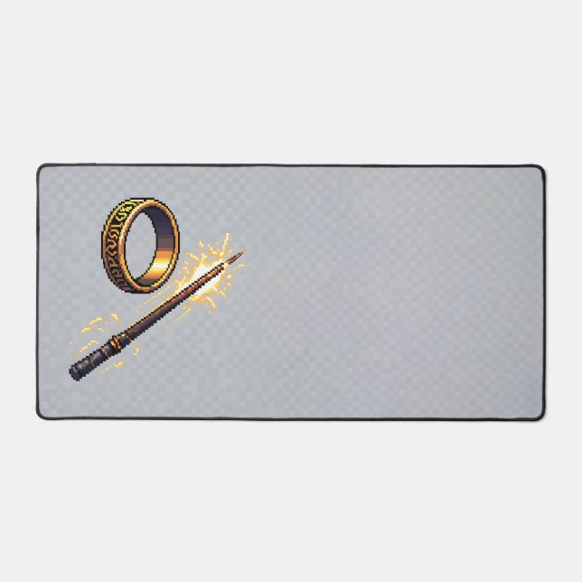 Middle-Earth & Hogwarts Fantasy Desk Mat (Front)