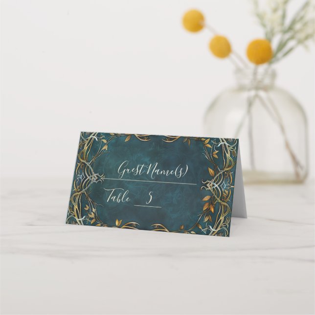Middle-earth Majesty Wedding Place Card (Front)