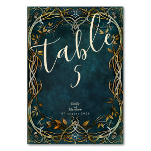 Middle-earth Majesty Wedding Table Number