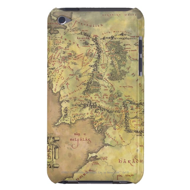 MIDDLE EARTH™ Map iPod Touch Case-Mate Case (Back)