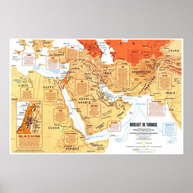 " Middle East: 1980 Mideast in Turmoil... Poster (Front)