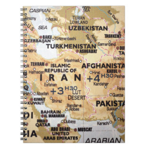 Middle East Map Notebook