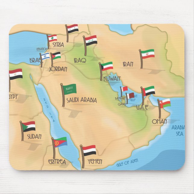 Middle East Mouse Pad (Front)