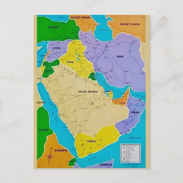 Middle East Postcard (Front)