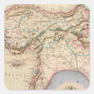 Middle East, Turkey, Syria, Asia Square Sticker