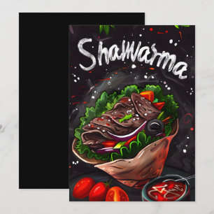 Middle Eastern Beef Shawarma شاورما لحمة Invitation