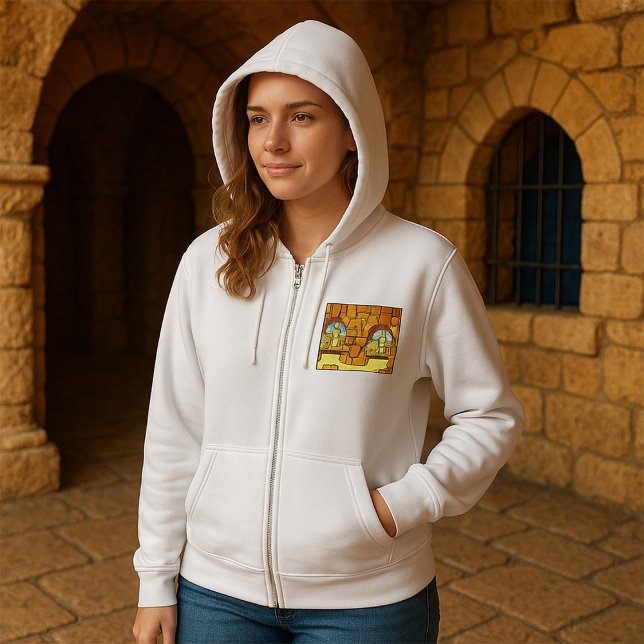 Middle Eastern Desert City Through Ancient Arch  Hoodie (Creator Uploaded)