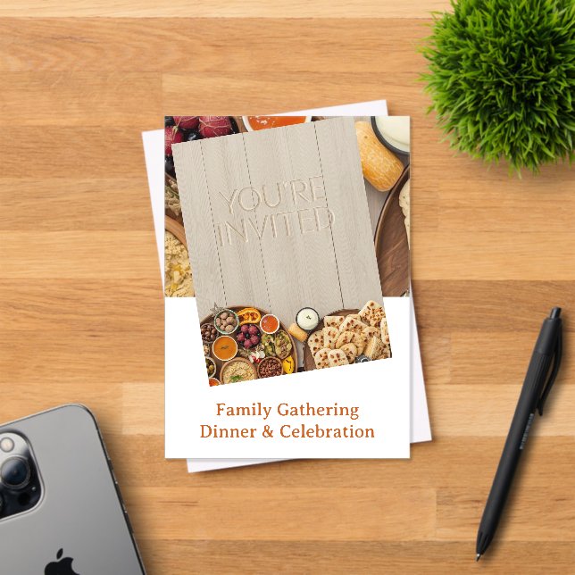MIDDLE EASTERN dinner invitation postcard (Insitu (Invitation Card))