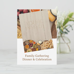 MIDDLE EASTERN dinner invitation postcard