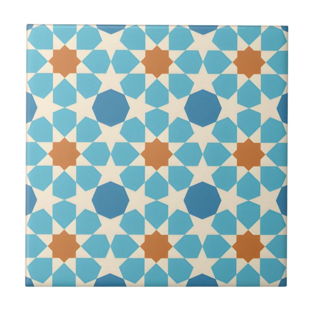 middle eastern  harmonious floral pattern tiles (Front)