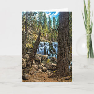 MIDDLE FALLS ON THE McCLOUD RIVER Card
