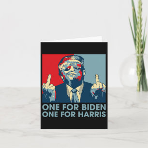 Middle Finger Biden Harris Republican American Fla Card
