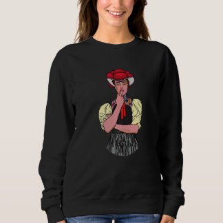 Middle Finger Bollenhut Schwarzwald Sweatshirt