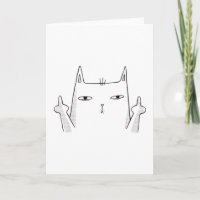 MIDDLE FINGER CAT