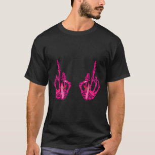 Middle Finger Curse Word Breast Cancer Breast Supp T-Shirt