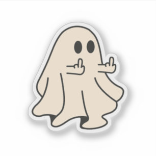 Middle Finger Ghost, Spooky Ghost Halloween