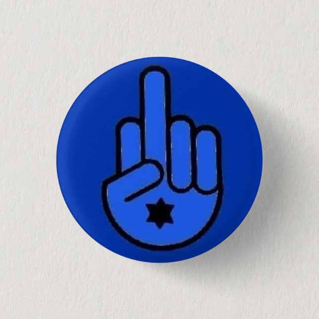 Middle Finger Hamsa Donating every cent profited t 3 Cm Round Badge (Front)