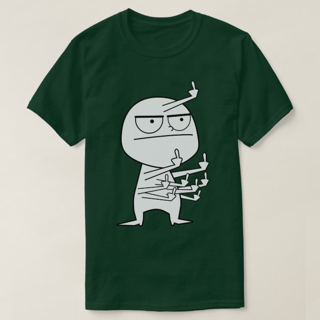 Middle Finger Maniac Tapestry T-Shirt (Design Front)