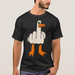 Middle Finger Seagull, Adult Humour, Funny Gesture T-Shirt