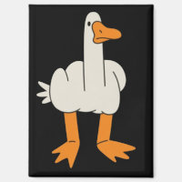 Middle Finger Seagull Humour Funny Gesture Flip Of