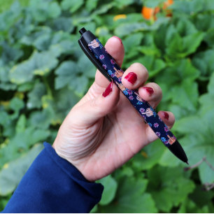 Middle Fingers Up Feminist Black Ink Pen