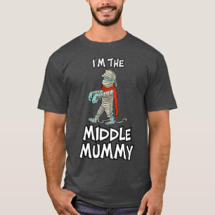 Middle Mummy Halloween Matching Family Costume T-Shirt