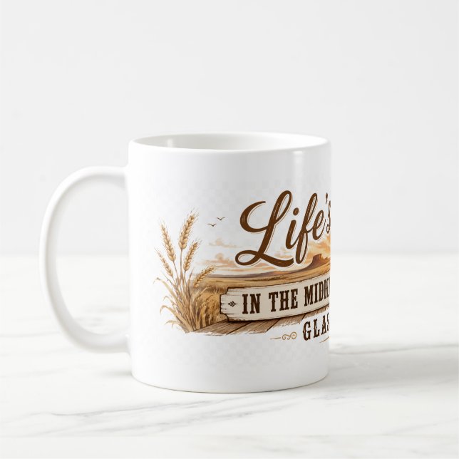 Middle of Nowhere Glasgow Montana Coffee Mug (Left)