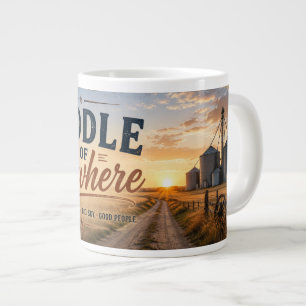 Middle of Nowhere Glasgow Montana Large Coffee Mug