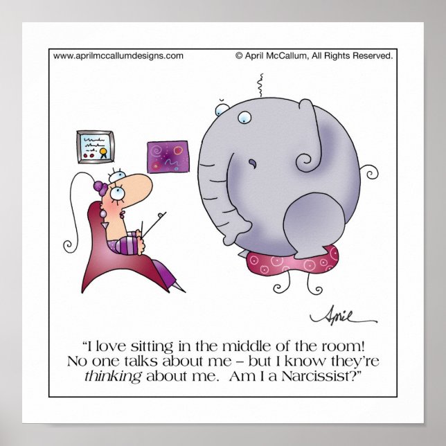 MIDDLE OF ROOM Cartoon Poster (Front)