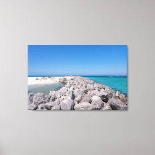 Middle Of Shell Island Jetty Canvas