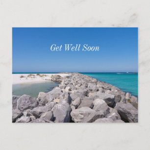 Middle Of Shell Island Jetty Get Well Postcard