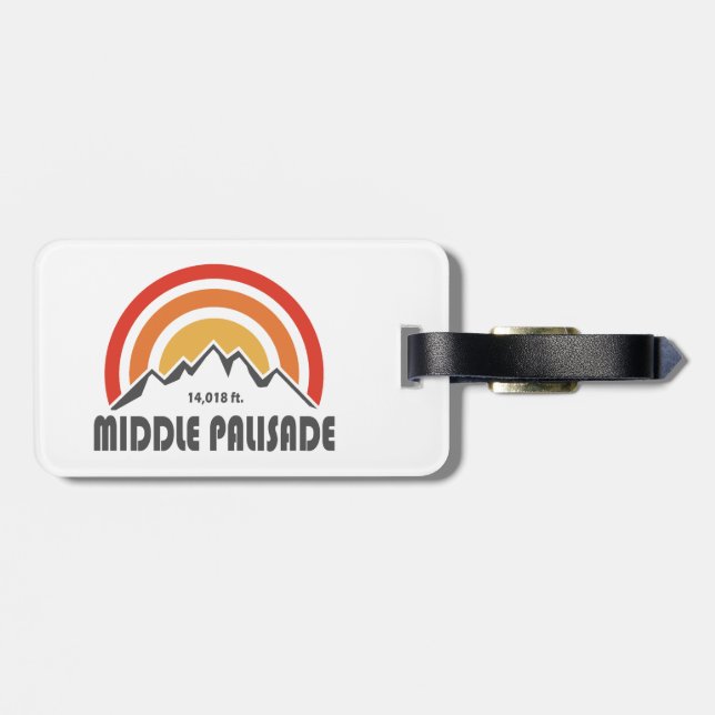 Middle Palisade California Luggage Tag (Back Horizontal)