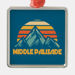 Middle Palisade California Retro Turquoise Metal Tree Decoration