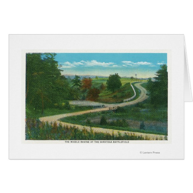Middle Ravine View of Saratoga Battlefield (Front Horizontal)