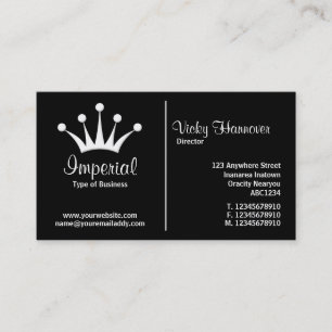 Middle Rule (Crown) - Black Business Card