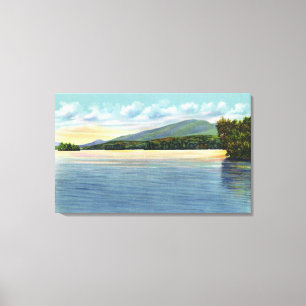 Middle Saranac Lake View of Mount Ampersand Canvas Print