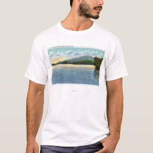 Middle Saranac Lake View of Mount Ampersand T-Shirt