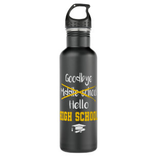 Middle School Diploma Graduation High School 710 Ml Water Bottle