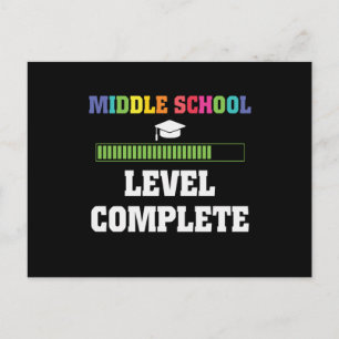 Middle School Graduation Level Complete Student Postcard