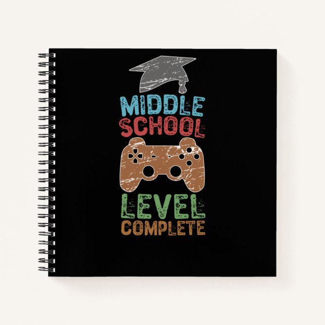 Middle School Level Complete - Graduation Gift Notebook (Front)