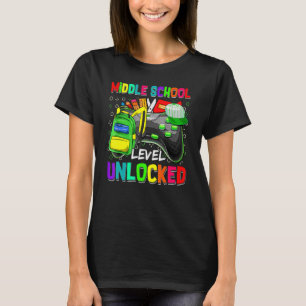 Middle School Level Unlocked Video Game Back To Sc T-Shirt
