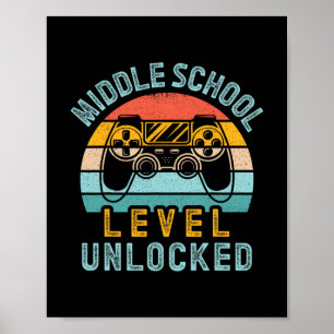 Middle School Level Unlocked Video Game Ck To Scho Poster