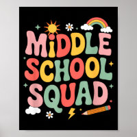 Middle school squad teacher teaching kids educator