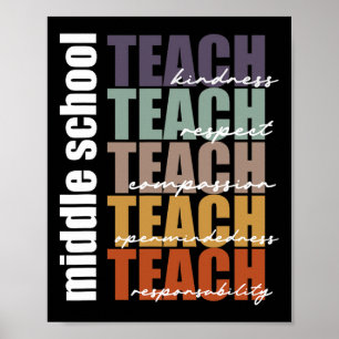 Middle School Teach Middle School Teacher Ck To Sc Poster