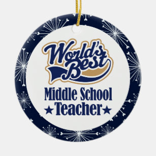 Middle School Teacher Gift Ornament