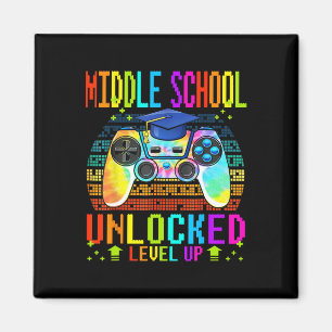 middle school Unlocked Level Up Gamer Back To Scho Magnet